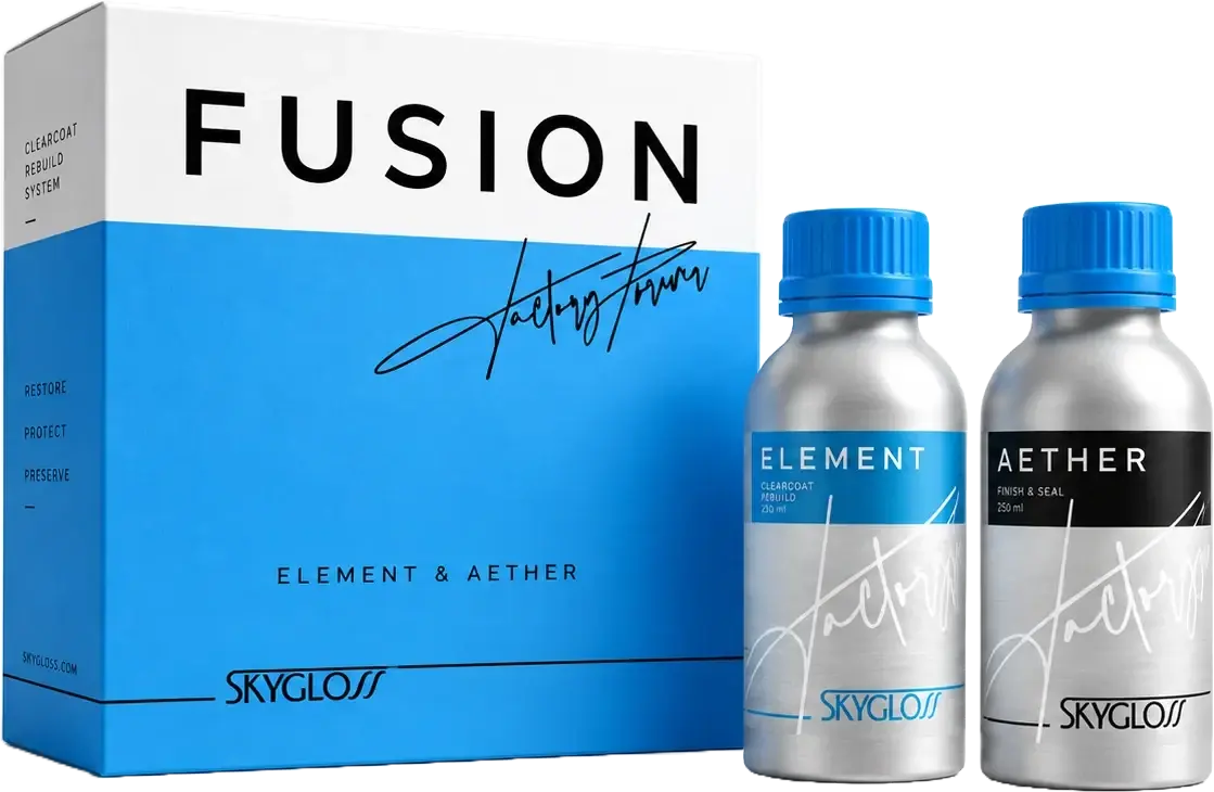 The FUSION box with its ELEMENT and AETHER bottles